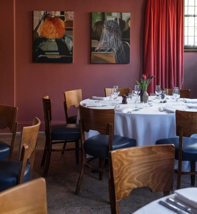 2017 - Quod Restaurant & Bar - Oxford - Red Room Private Dining Art