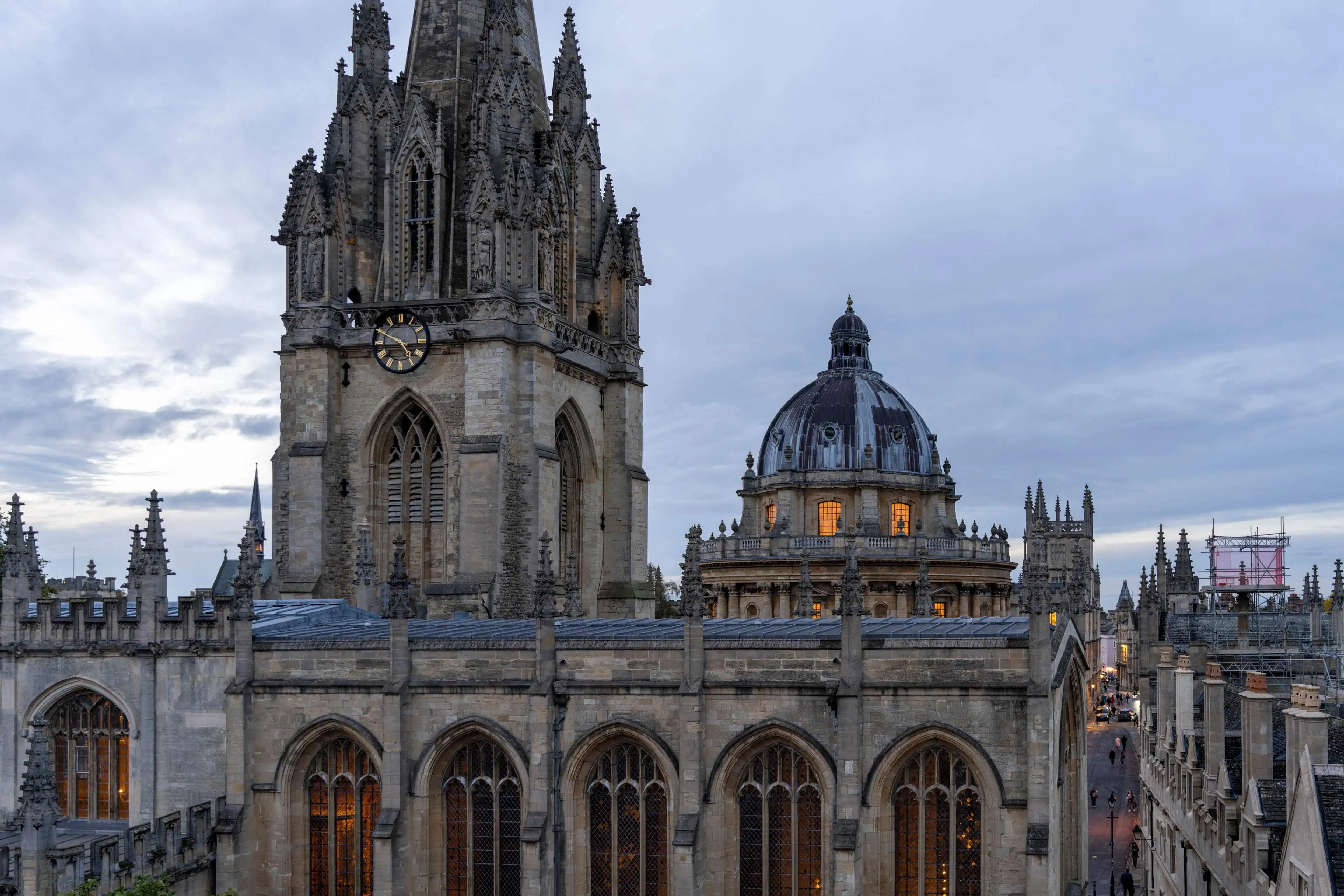 A7R03648 - 2023 - Old Bank Hotel - Oxford - High Res - Room 44 Superior Deluxe with Balcony Spires View Bodleian University Church - Web Hero